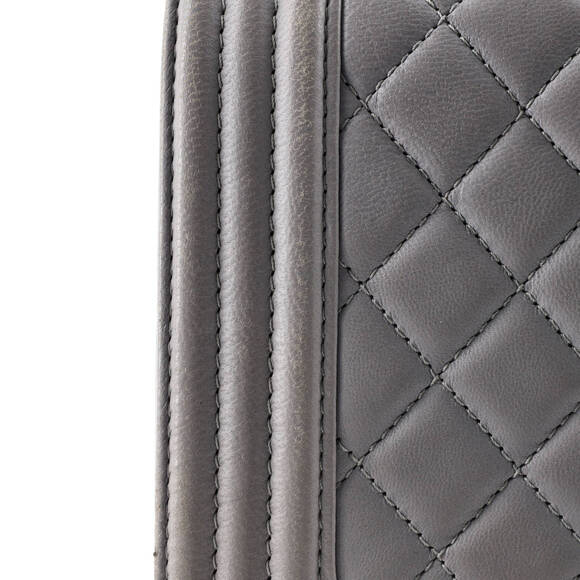 Boy Flap Bag Quilted Calfskin Old #206673C25B - Picture 8 of 9